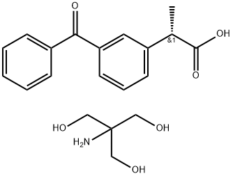 右旋酮洛芬氨丁三醇, 156604-79-4, 结构式