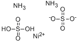 硫酸ニッケル(Ⅱ)アンモニウム六水和物 化学構造式