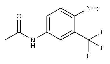 4'-アミノ-3'-(トリフルオロメチル)アセトアニリド 化学構造式