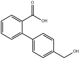 4'-(Hydroxymethyl)-[1,1'-Biphenyl]-2-Carboxylic Acid Struktur
