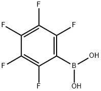 五氟苯硼酸, 1582-24-7, 结构式