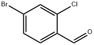 4-ブロモ-2-クロロベンズアルデヒド 化学構造式