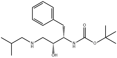 (1S,2R-(1-苄基-2-羟基-3-(异丁胺)丙基)氨基甲酸叔丁酯, 160232-08-6, 结构式