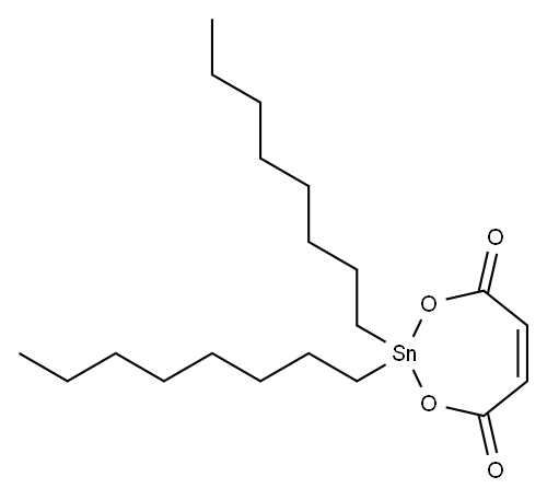 Dioctyl(maleate)tin Structure