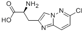 (S)- ALPHA-AMINO-6-CHLORO-IMIDAZO[1,2-B]PYRIDAZINE-2-PROPANOIC ACID Structure
