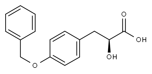 (S)-3-(4'-BENZYLOXYPHENYL)-2-HYDROXY-PROPIONIC ACID
 Structure