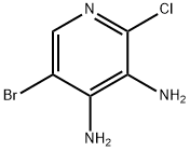 5-ブロモ-2-クロロ-3,4-ピリジンジアミン 化学構造式