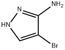 3-アミノ-4-ブロモピラゾール 化学構造式