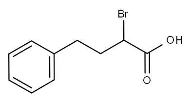α-ブロモベンゼンブタン酸 化学構造式