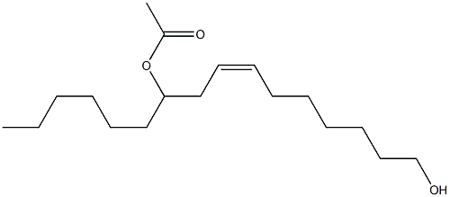 (Z)-10-Acetoxy-7-hexadecen-1-ol Structure