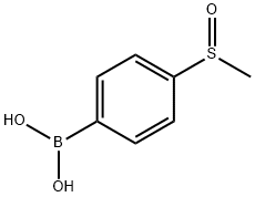 4-(メタンスルフィニル)ベンゼンボロン酸 化学構造式