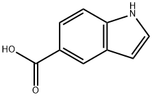 吲哚-5-羧酸, 1670-81-1, 结构式