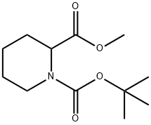 N-BOC-哌啶-2-甲酸甲酯, 167423-93-0, 结构式