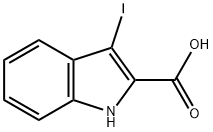 3-碘吲哚-2-羧酸, 167631-58-5, 结构式