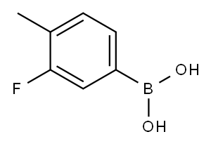3-氟-4-甲基苯硼酸, 168267-99-0, 结构式