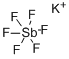 六氟锑酸钾, 16893-92-8, 结构式