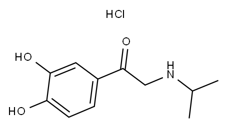 1-(3,4-dihydroxyphenyl)-2-[(1-methylethyl)amino] hydrochloride Structure