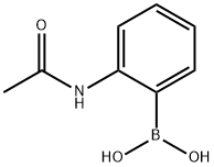 2-アセトアミドフェニルボロン酸 化学構造式