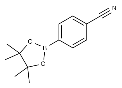 4-(4,4,5,5-四甲基-1,3,2-二恶硼)苯甲腈, 171364-82-2, 结构式
