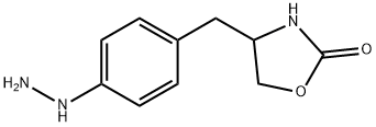 4β-(4-ヒドラジノベンジル)オキサゾリジン-2-オン 化学構造式