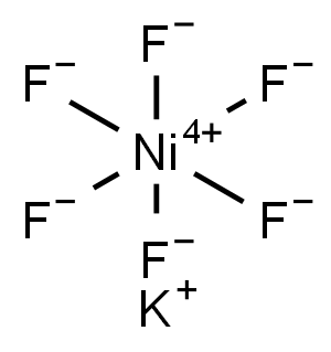 六氟镍(IV)酸钾, 17218-47-2, 结构式