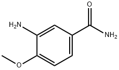 3-アミノ-4-メトキシベンズアミド 化学構造式