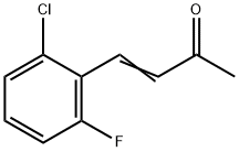 1-(2-クロロ-6-フルオロフェニル)ブト-1-エン-3-オン 化学構造式