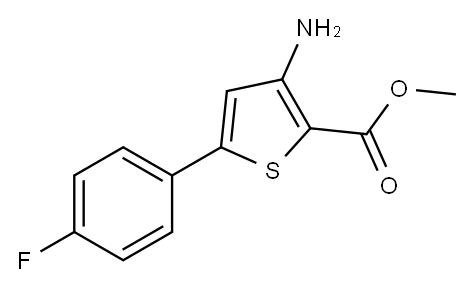 METHYL 3-AMINO-5-(4-FLUOROPHENYL)THIOPHENE-2-CARBOXYLATE Structure