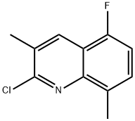 2-CHLORO-5-FLUORO-3,8-DIMETHYLQUINOLINE Structure