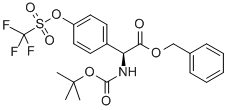 (S)-BENZYL 2-(TERT-BUTOXYCARBONYLAMINO)-2-(4-(TRIFLUOROMETHYLSULFONYLOXY)PHENYL)ACETATE|