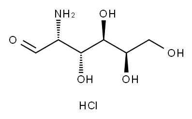 D-(+)-ガラクトサミン 塩酸塩 化学構造式