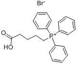 (4-カルボキシブチル)トリフェニルホスホニウムブロミド 化学構造式