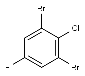 1,3-Dibromo-2-chloro-5-fluorobenzene Struktur