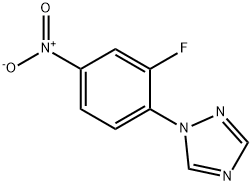 1-(2-FLUORO-4-NITROPHENYL)-1H-1,2,4-TRIAZOLE Structure