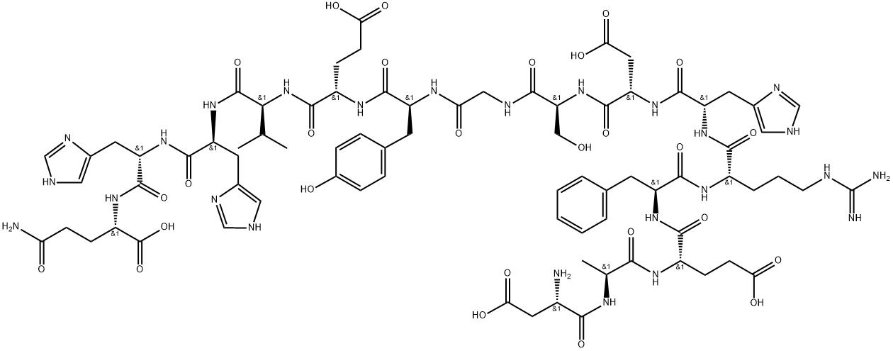 β淀粉样蛋白 (1-15), 183745-81-5, 结构式