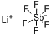 六氟代锑酸锂, 18424-17-4, 结构式