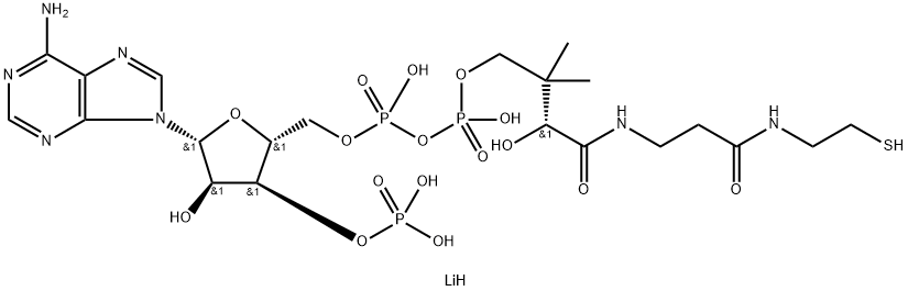 コエンザイムA三リチウム二水和物 化学構造式