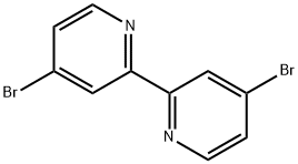 4,4'-ジブロモ-2,2'-ビピリジル 化学構造式