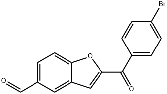 2-(4-BROMOBENZOYL)-1-BENZOFURAN-5-CARBALDEHYDE Structure