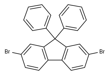 2,7-二溴-9,9-二苯基芴, 186259-63-2, 结构式