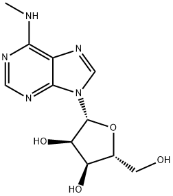 N6-甲基腺苷, 1867-73-8, 结构式
