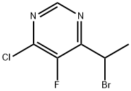 6-(1-Bromoethyl)-4-chloro-5-fluoropyrimidine Structure