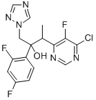 (2R,3S/2S,3R)-3-(4-Chloro-5-fluoro-6-pyrimidinyl)-2-(2,4-difluorophenyl)butan-2-ol hydrochloride Struktur