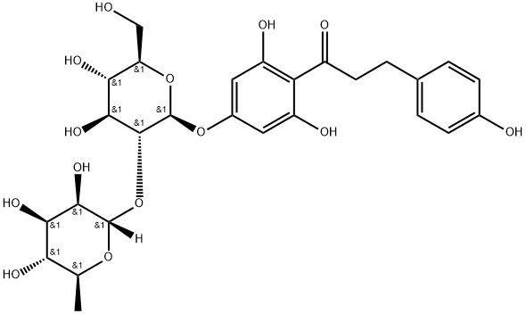 柚皮苷二氢查尔酮, 18916-17-1, 结构式