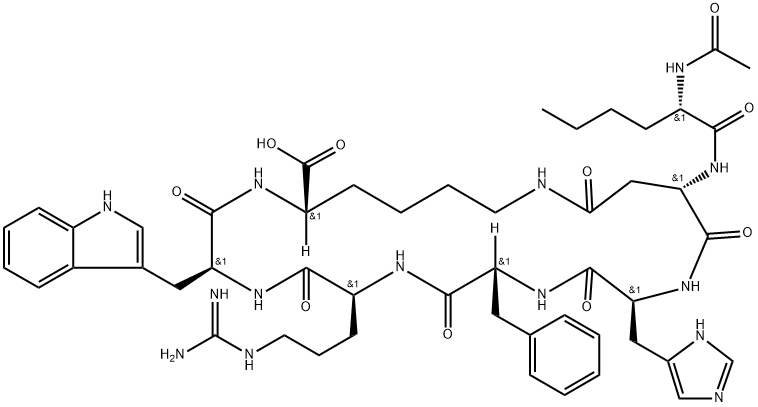 Bremelanotide, 189691-06-3, 结构式