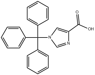 1-三苯甲基-1H-咪唑-4-羧酸, 191103-80-7, 结构式