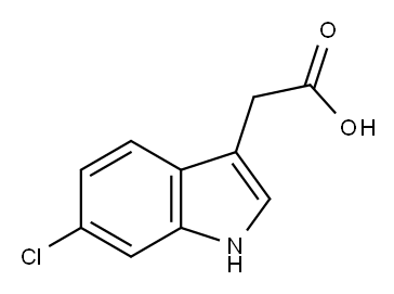 6-氯-1H-吲哚-3-基-乙酸, 1912-44-3, 结构式