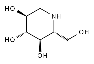 1-脱氧野尻霉素, 19130-96-2, 结构式
