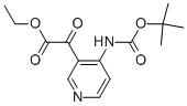 3-PYRIDINEACETIC ACID, 4-[[(1,1-DIMETHYLETHOXY)CARBONYL]AMINO]-A-OXO-, ETHYL ESTER Structure