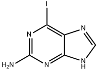 2-アミノ-6-ヨードプリン 化学構造式